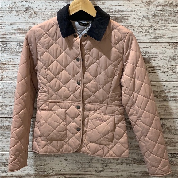 Barbour Deveron Quilted Jacket In Pale 